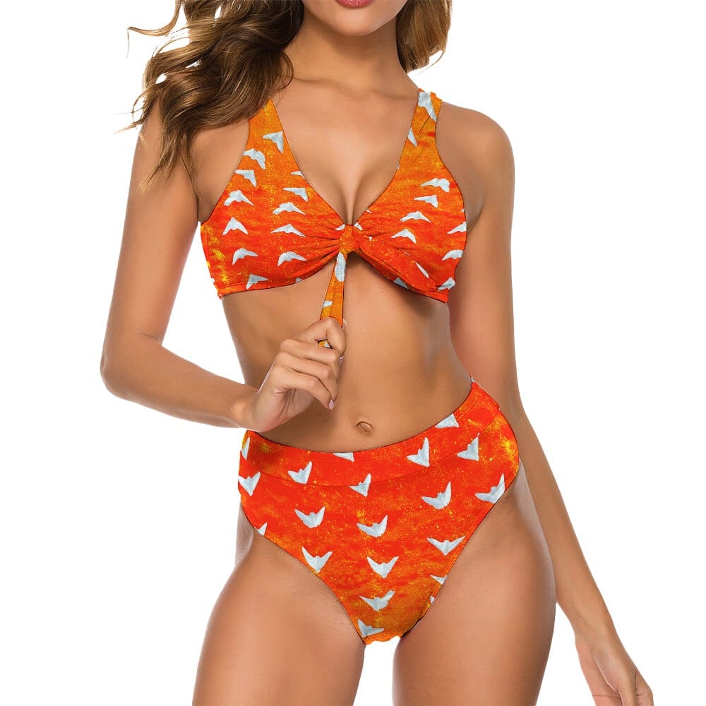 Two Piece Women's Swimsuit Sand Dollar Doves Women's Two Piece Bikini Salt Skins