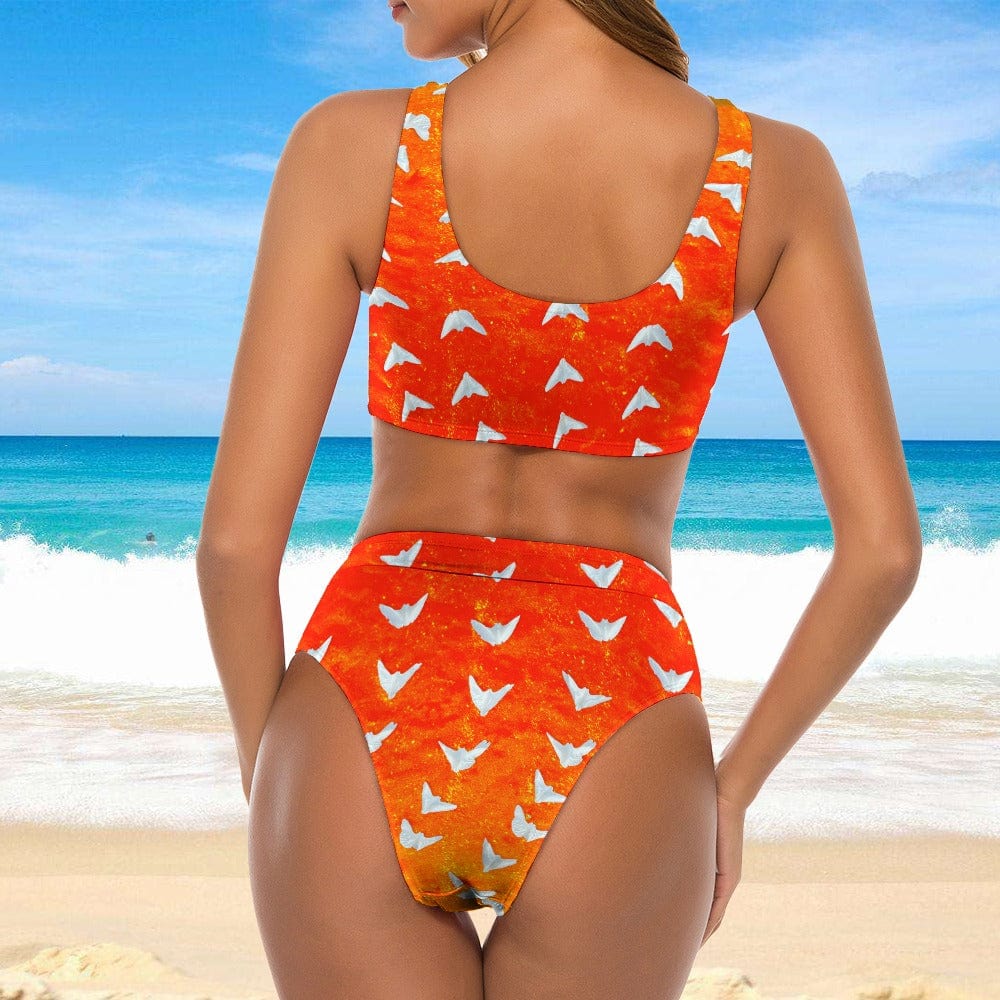 Two Piece Women's Swimsuit Sand Dollar Doves Women's Two Piece Bikini Salt Skins