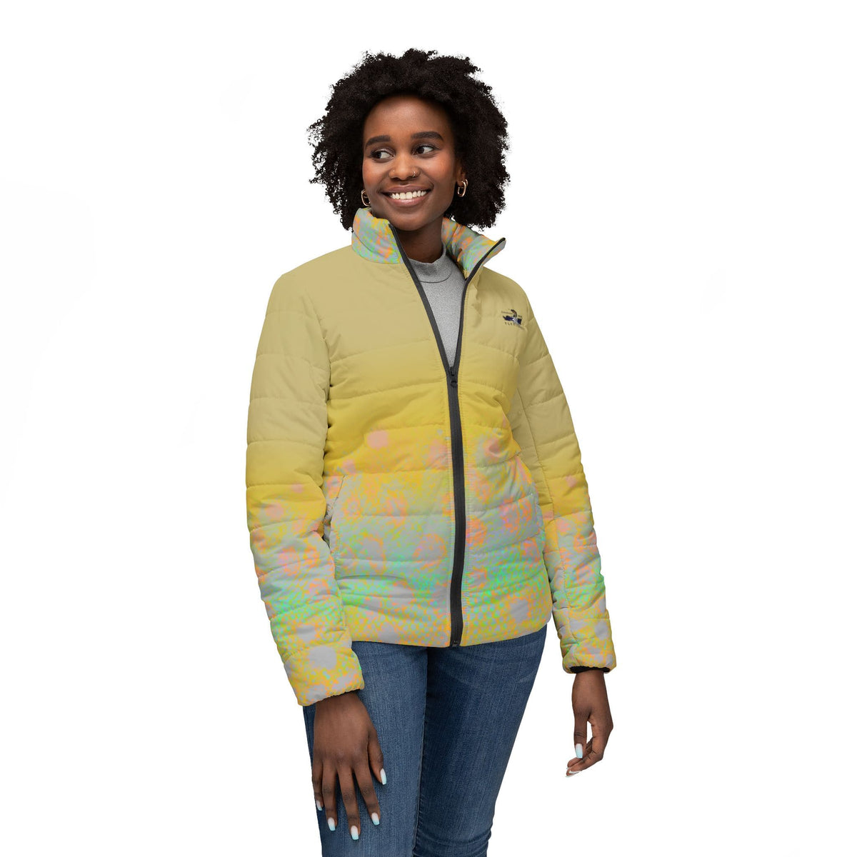 Women's Jacket Colorado Women Flyfishers Brown Trout Puffer Jacket bby Salt Skins Salt Skins Apparel