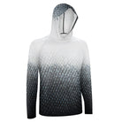 Salt Skins Men's Performance Hoodie Black Salmon Men's Long Sleeve Sun Protection Hoodie