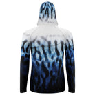 Salt Skins Men's Performance Hoodie Spanish Mackerel Storm Men's Long Sleeve Sun Protection Hoodie