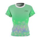 Women's Performance T-Shirt Brown Trout Performance Tee in Brilliant Green Salt Skins Apparel